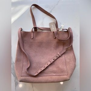 Madewell Suede Blush Tote